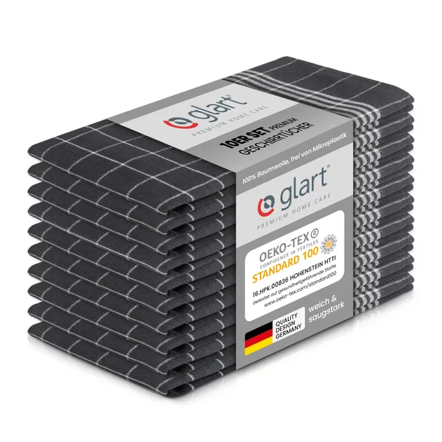 glart-geschirrt-cher-50x70-geschirrtuch-grau-10er-set-baumwolle image 1