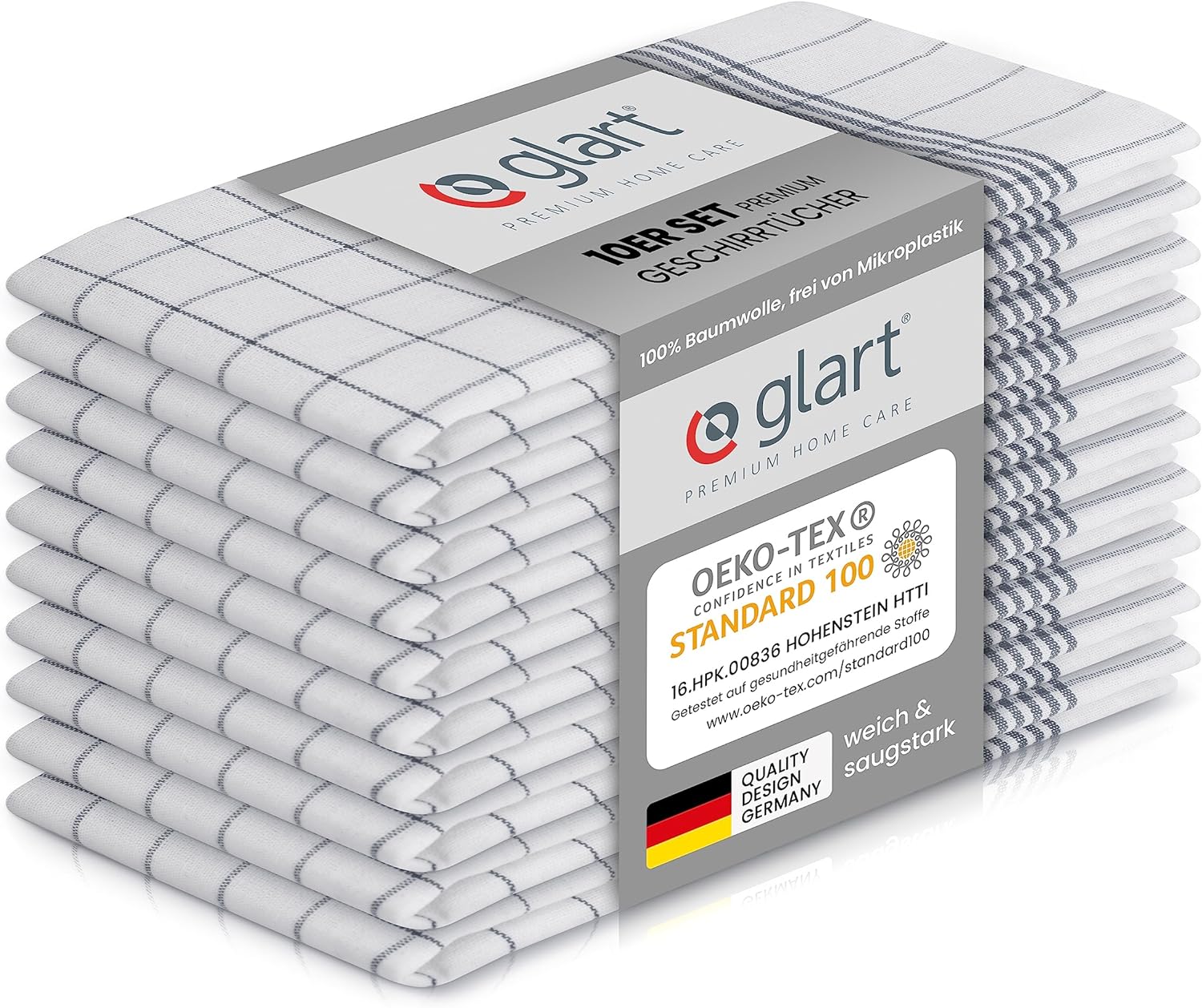 glart-geschirrt-cher-10er-50x70-baumwolle-grau-karo-saugf-hig image 1