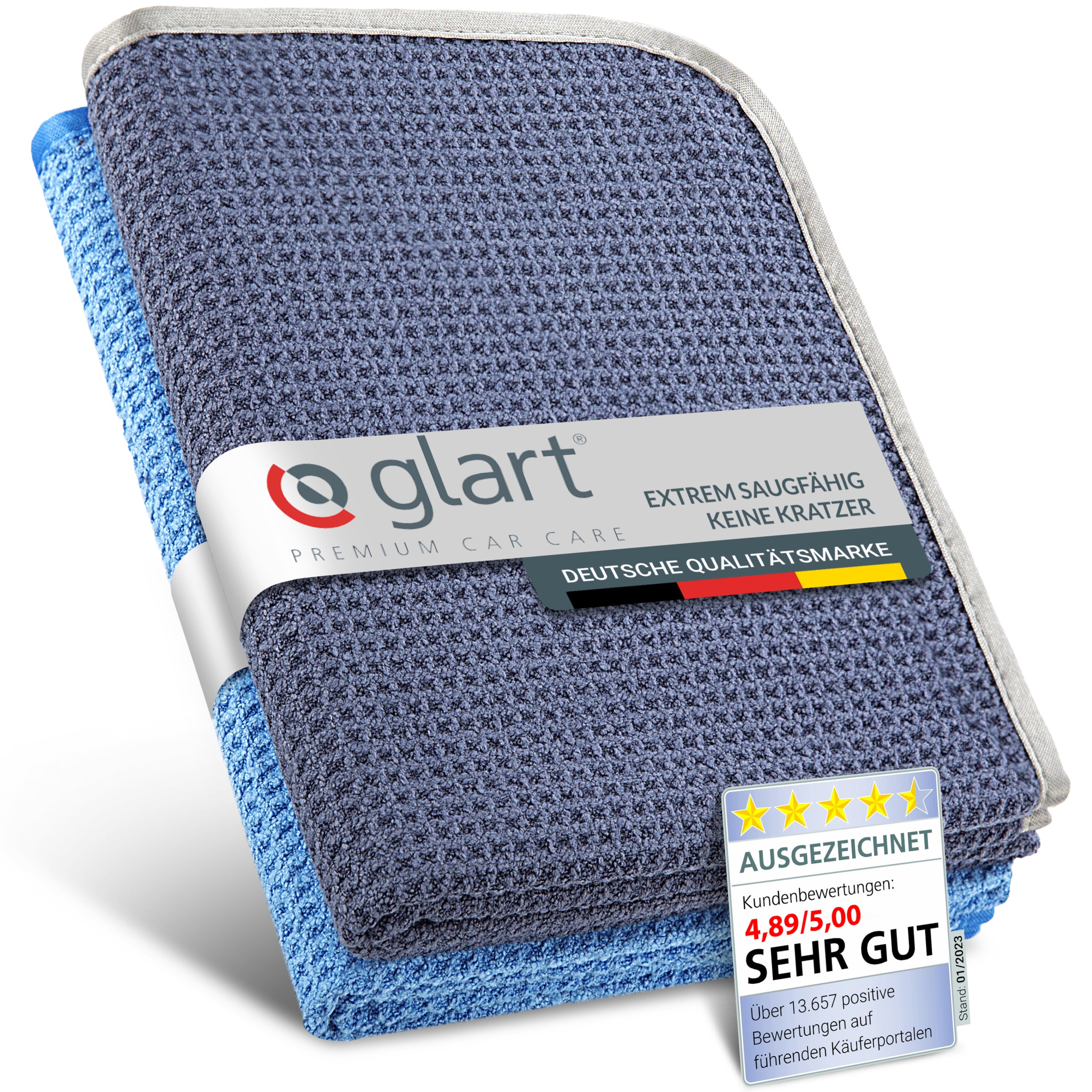 glart-trockent-cher-70x40-cm-2er-set-blau-waffelstruktur image 1