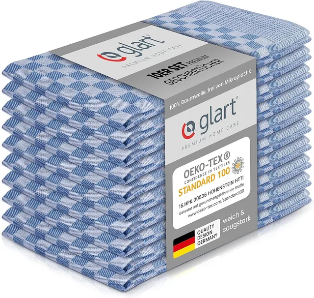 glart-geschirrt-cher-10er-set-50x70-cm-baumwolle-blau image 1
