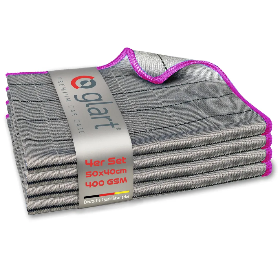 glart-44c4p-carbontuch-scheibentuch-4er-set-50x40-cm-fusselfrei image 1