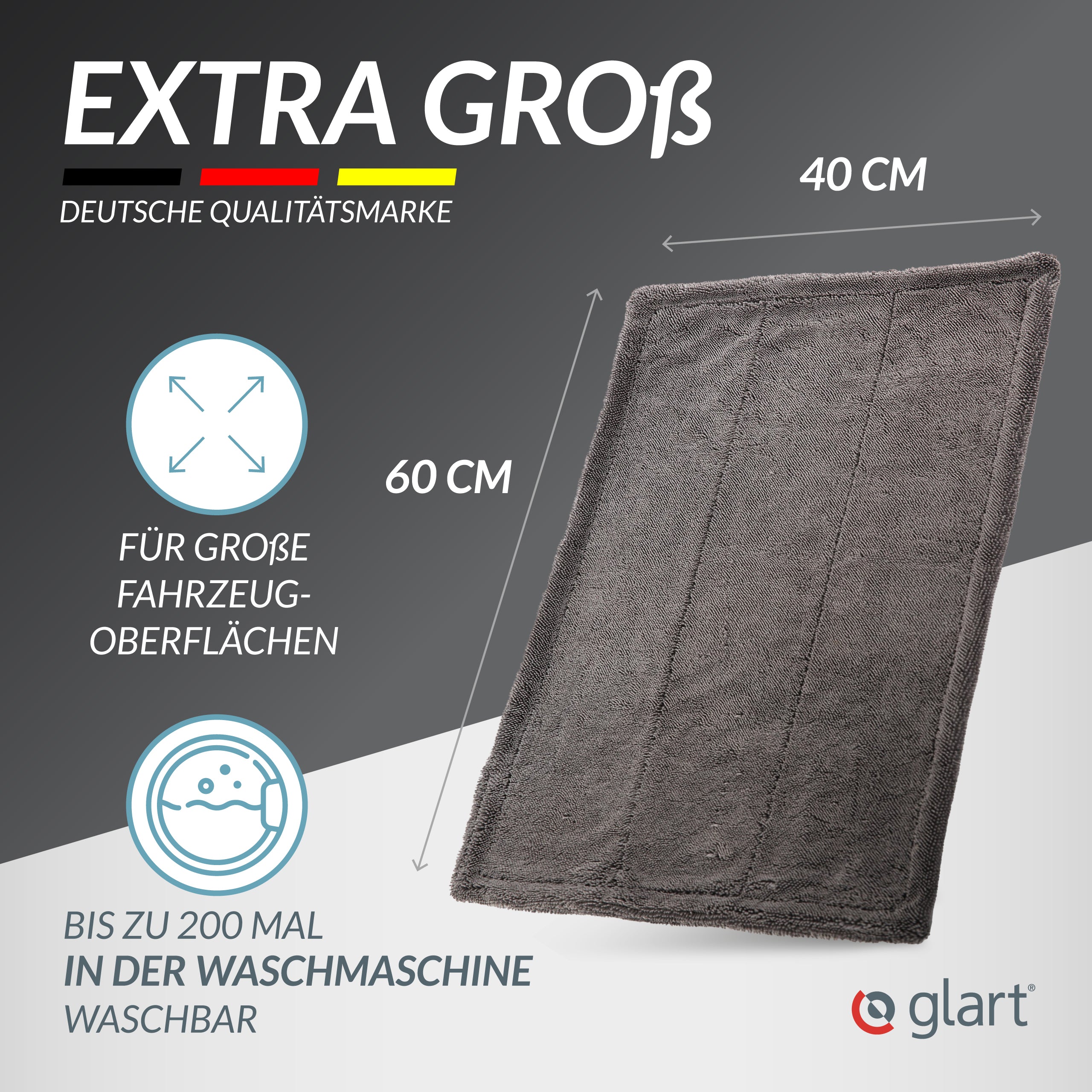glart-44tw6-mikrofaser-trockentuch-xxl-60x40-cm-grau image 5