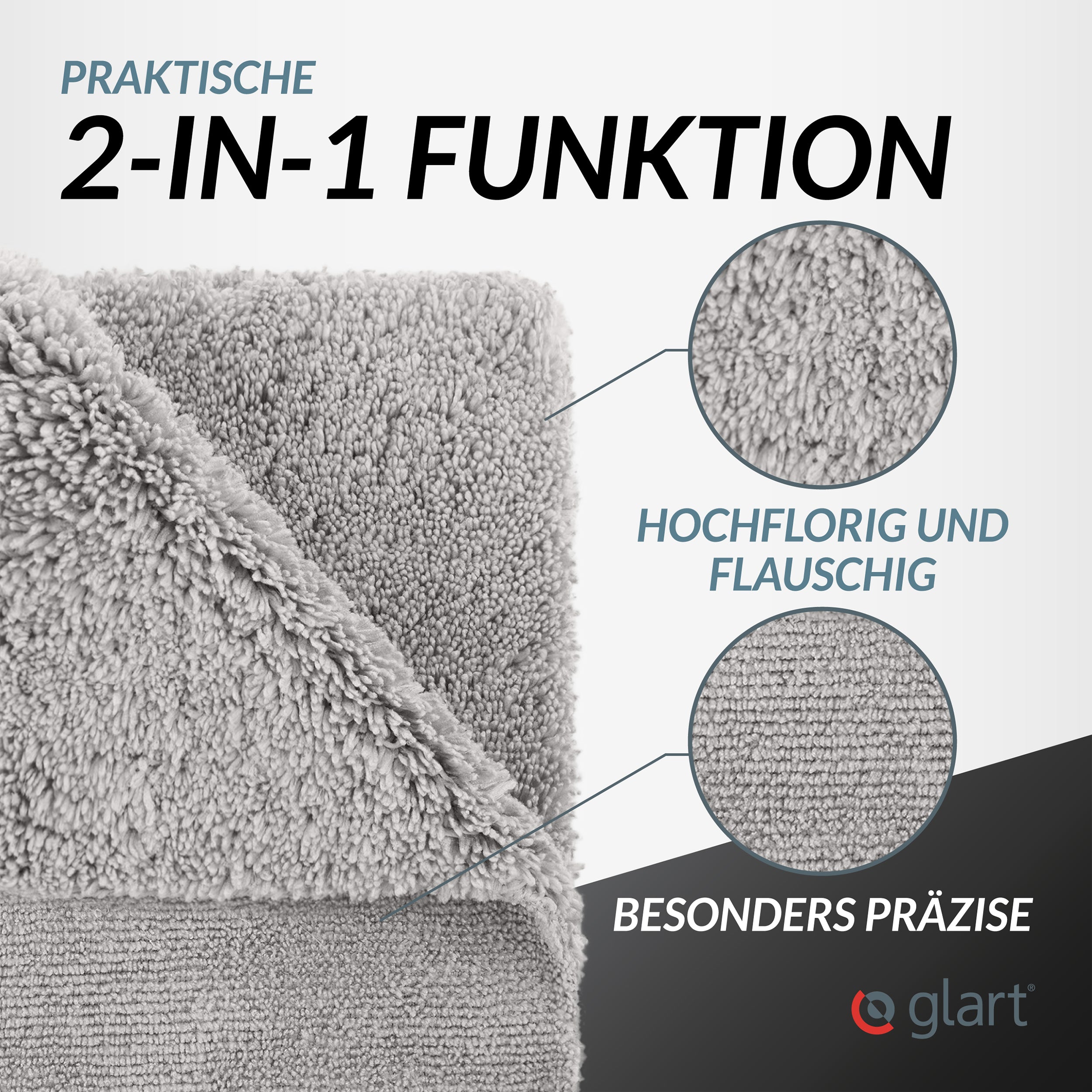 glart-mikrofasert-cher-40x40-poliertuch-3er-set-premium image 3