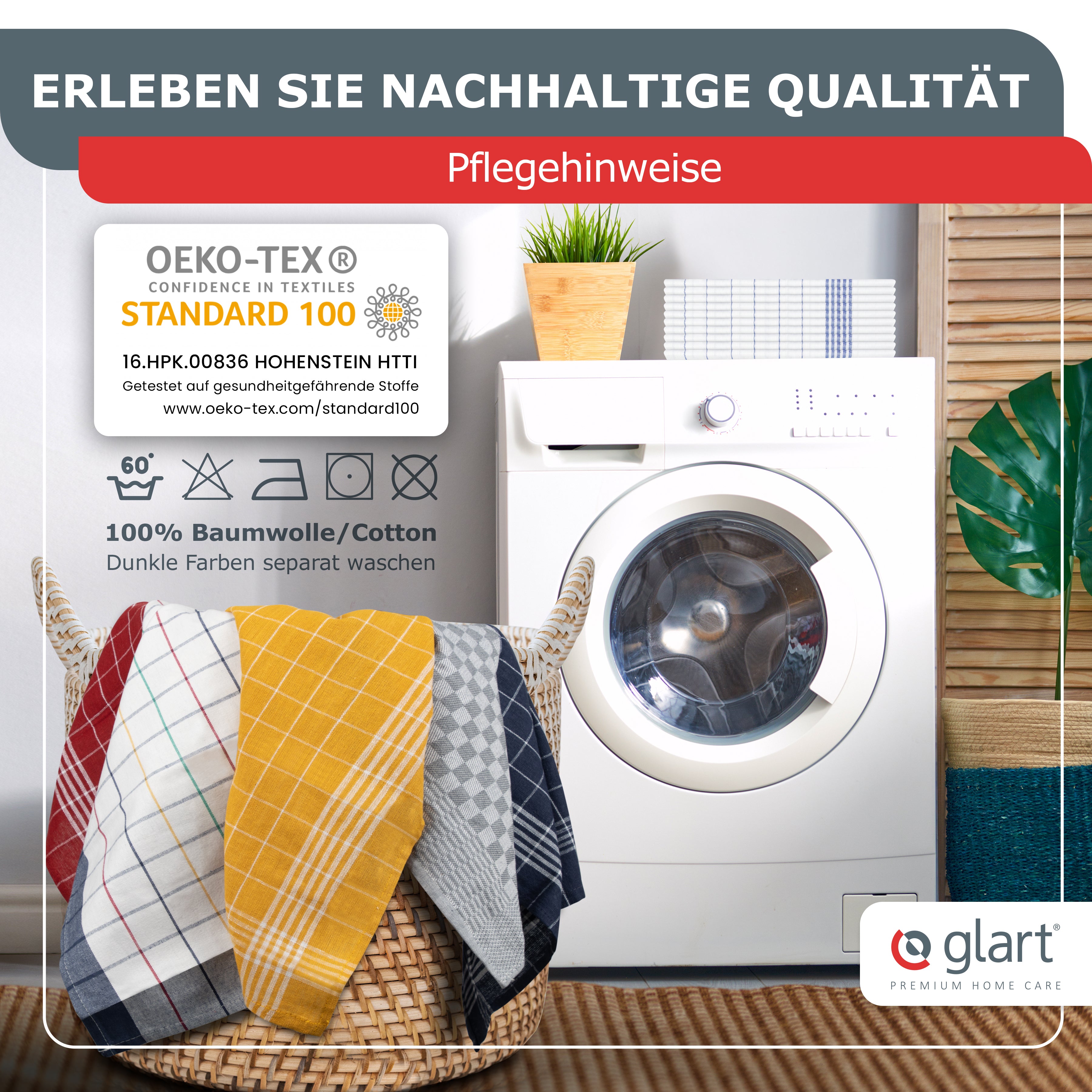 glart-geschirrt-cher-50x70-cm-10er-set-blau-karo-baumwolle image 3