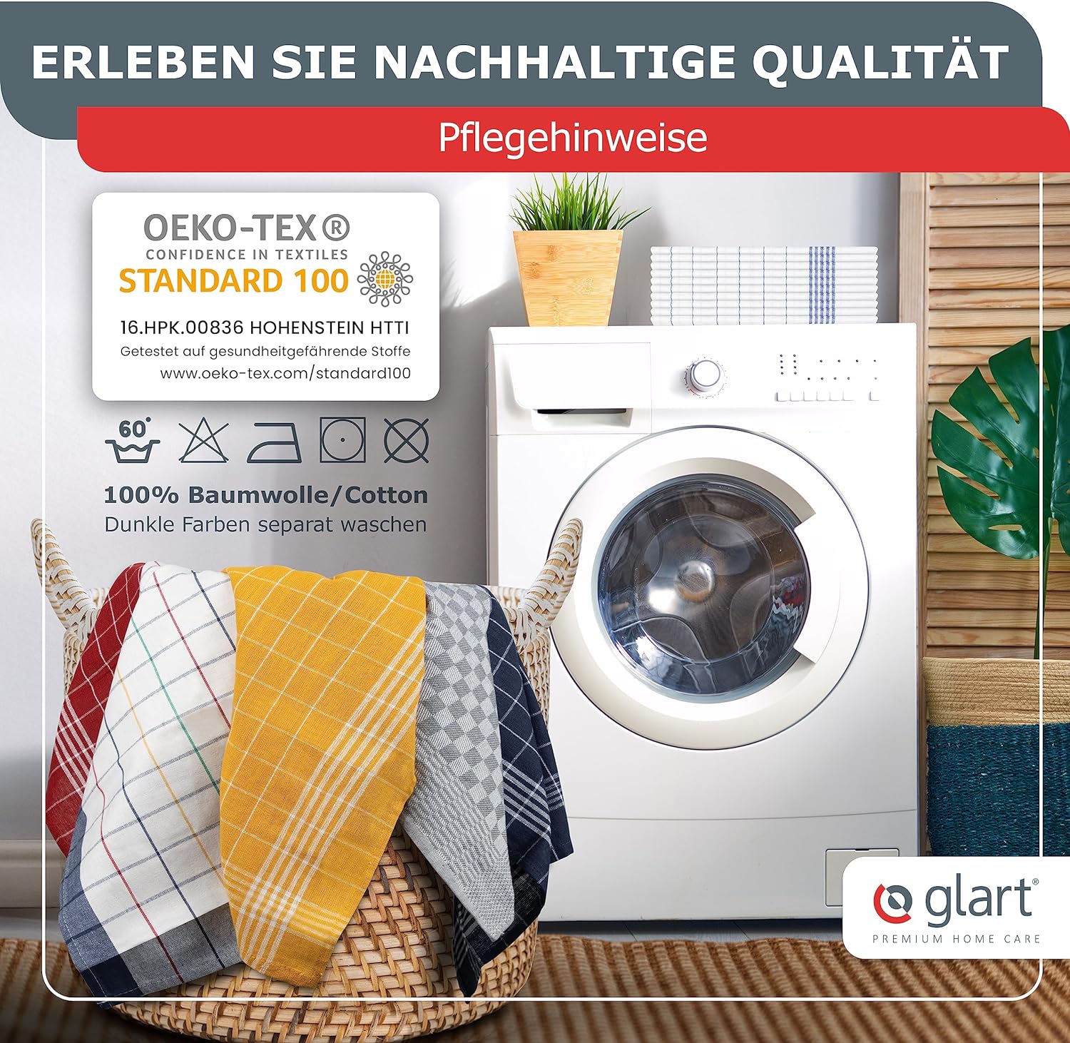 glart-geschirrt-cher-50x70-cm-5er-set-lila-karo-baumwolle image 3