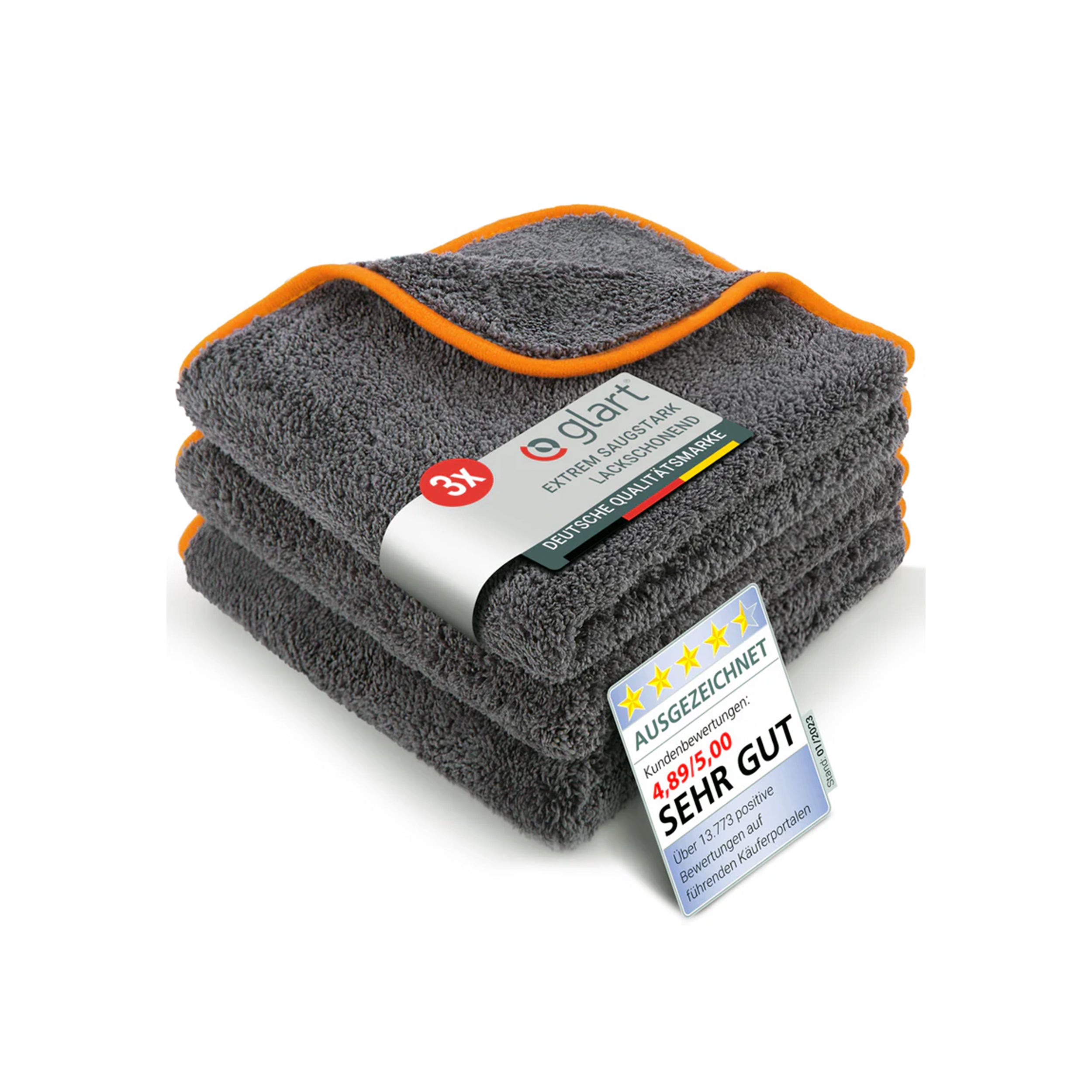glart-443tp-mikrofasert-cher-40x40-3er-set-600-gsm-fusselfrei image 1