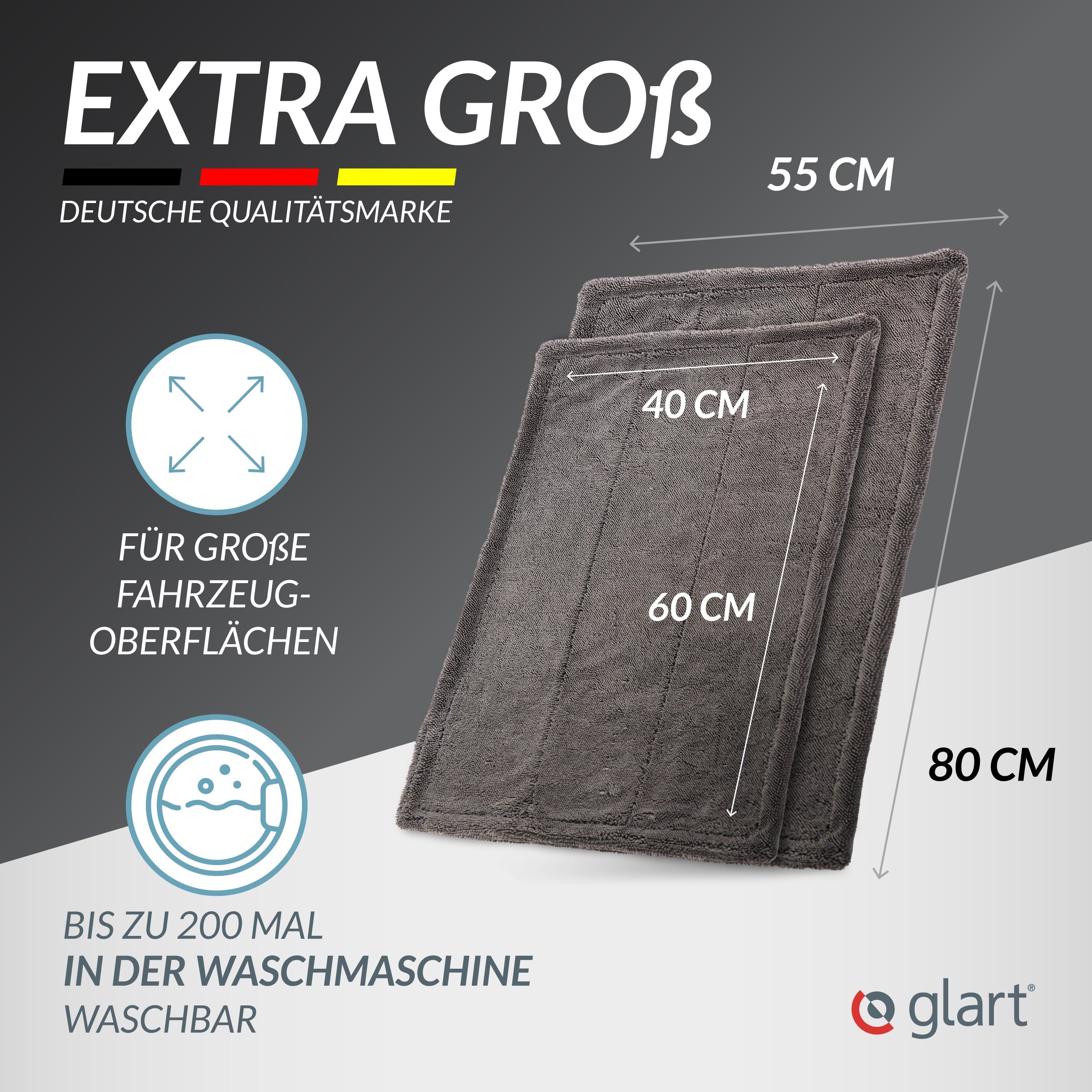 glart-mikrofasert-cher-twist-trockentuch-xxl-set-grau image 5