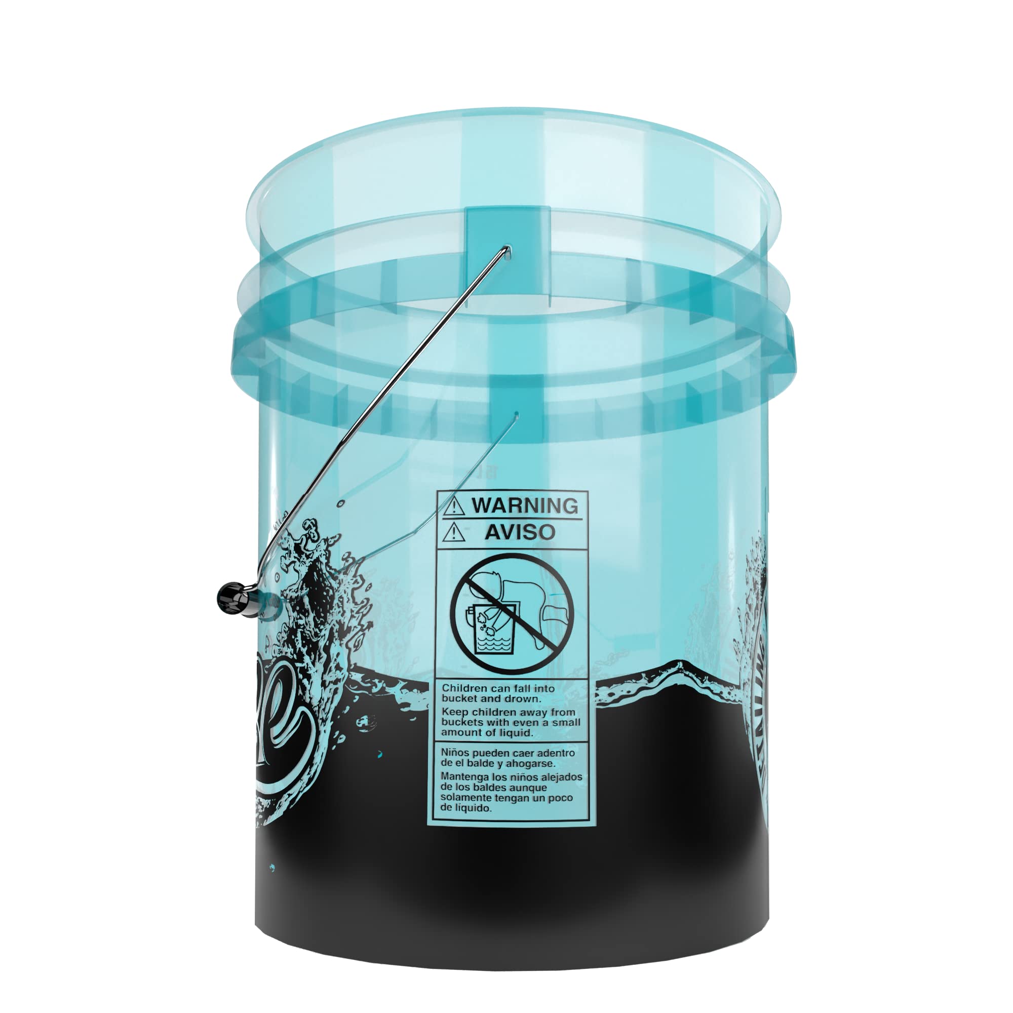 nuke-guys-rinse-bucket-wascheimer-20-liter-transparent image 3