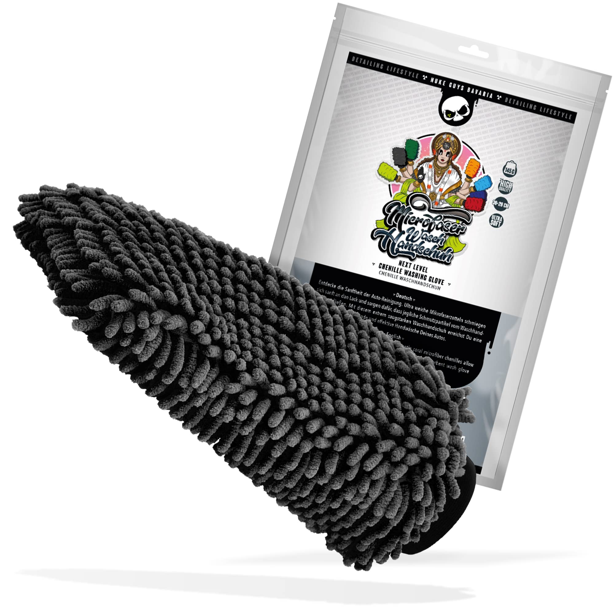 nuke-guys-xl-chenille-waschhandschuh-schwarz-mikrofaser image 1