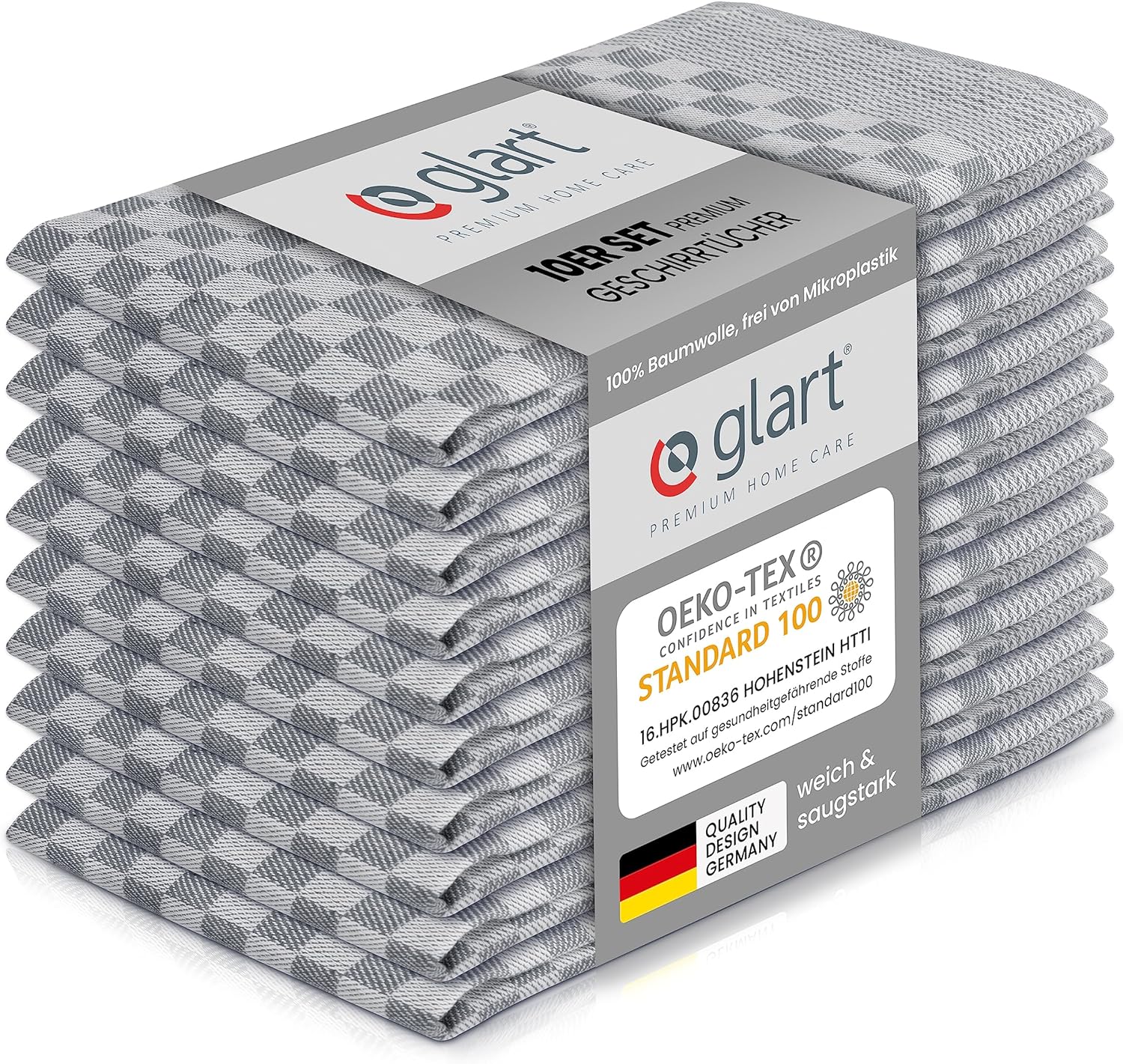 glart-geschirrt-cher-geschirrtuch-10er-set-50x70-grau-vollzwirn image 1