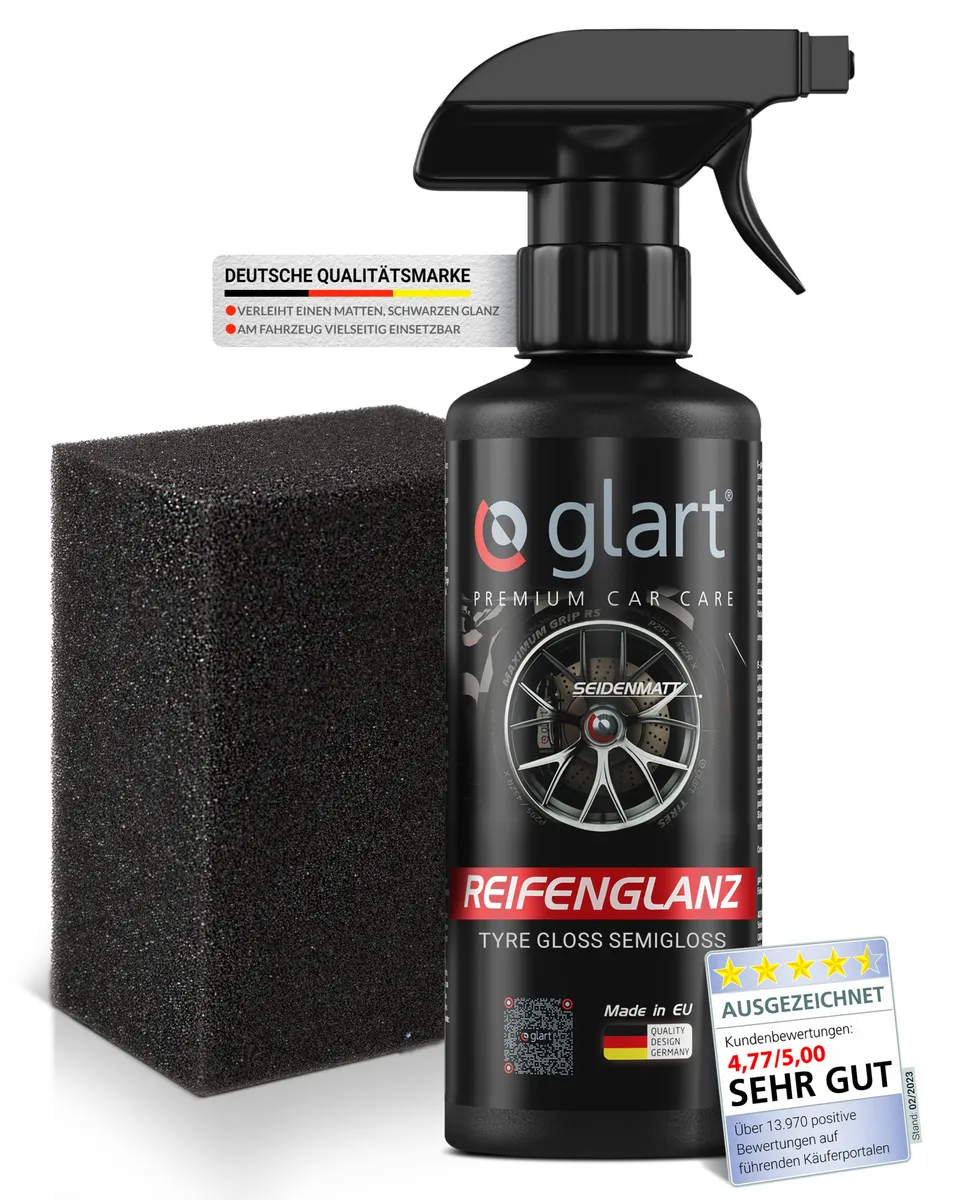 glart-reifenglanz-500-ml-reifen-seidenmatt-inkl-schwamm-uv-schutz image 1