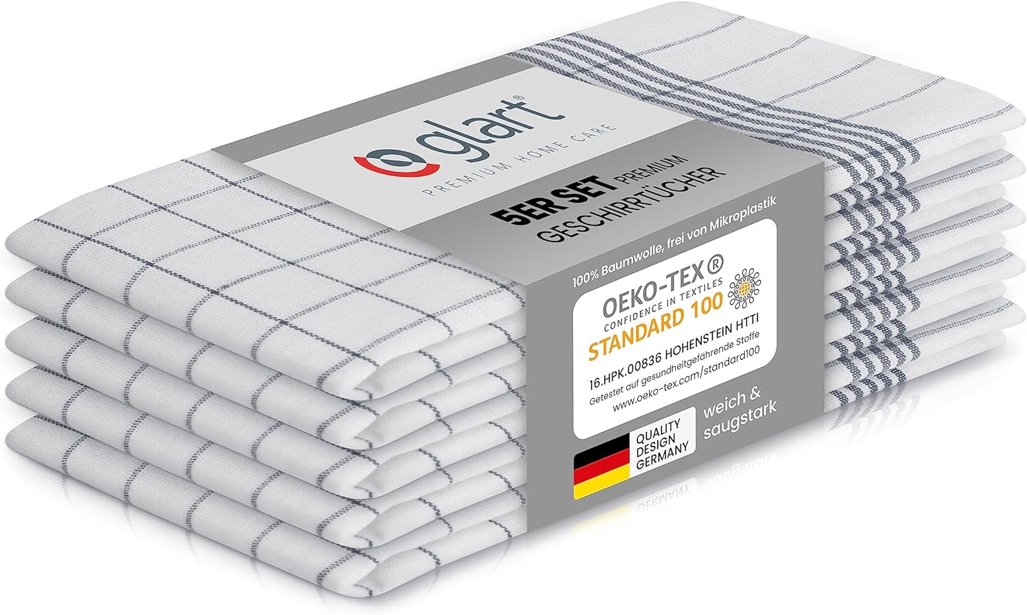 glart-geschirrt-cher-5er-set-50x70-cm-baumwolle-grau image 1