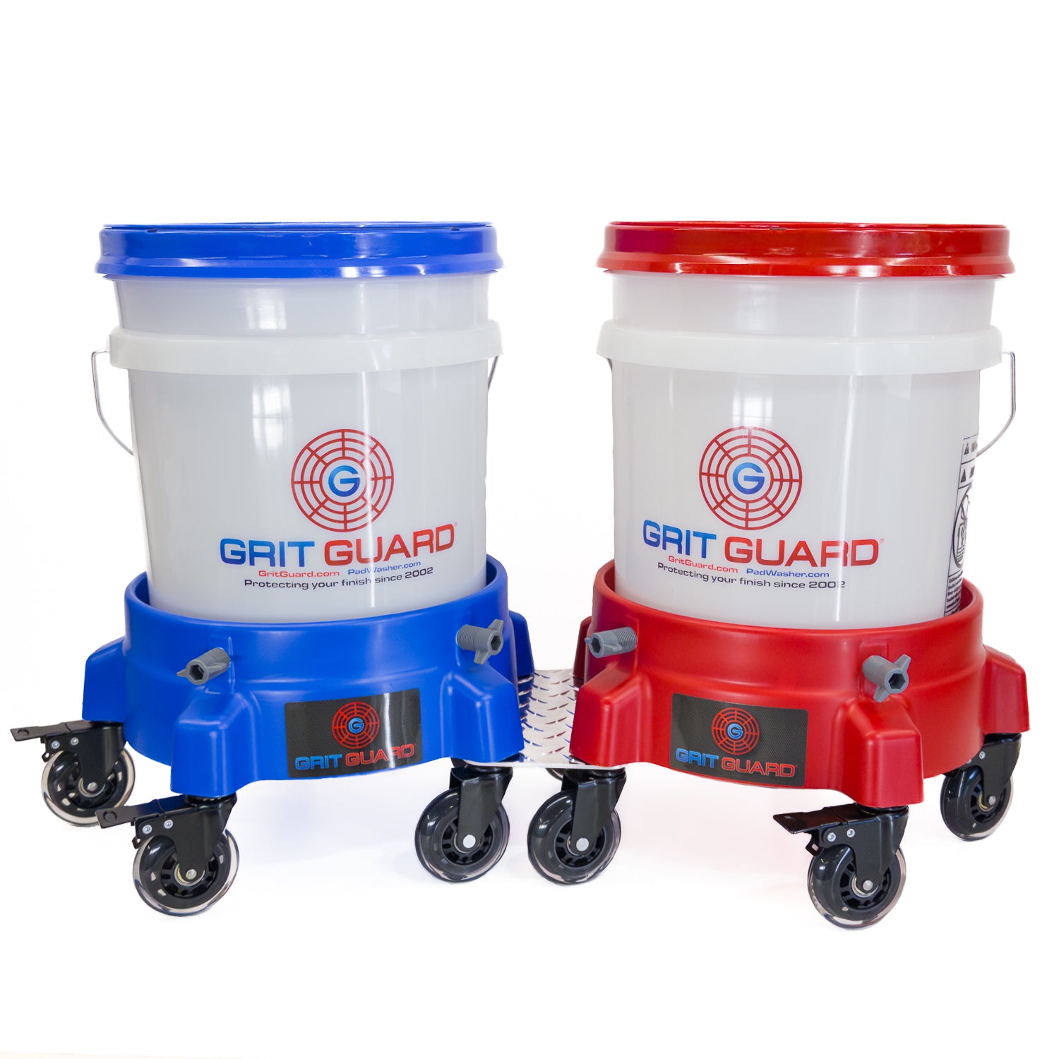 grit-guard-dual-waschsystem-blau-rot-2x19l-mit-dolly image 6