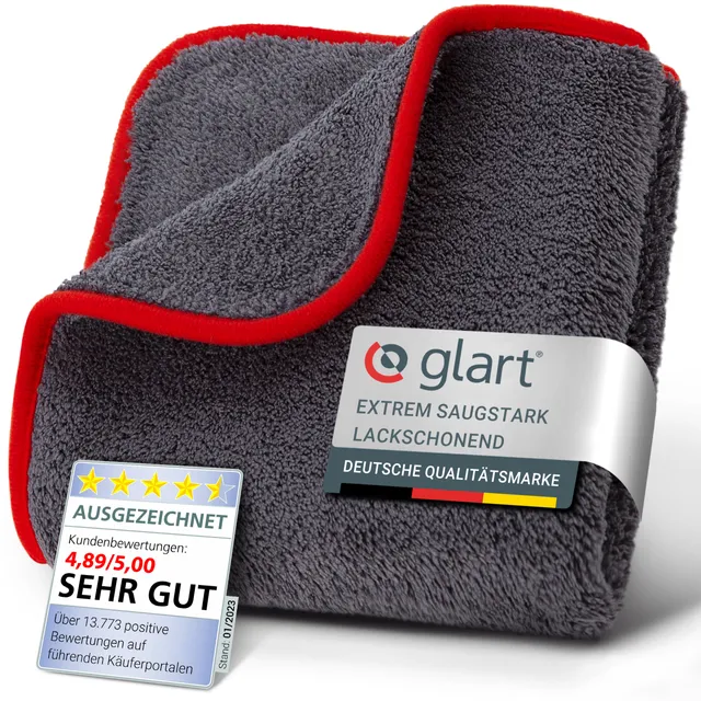 glart-poliertuch-mikrofasertuch-40x40-cm-fusselfrei-saugstark image 1